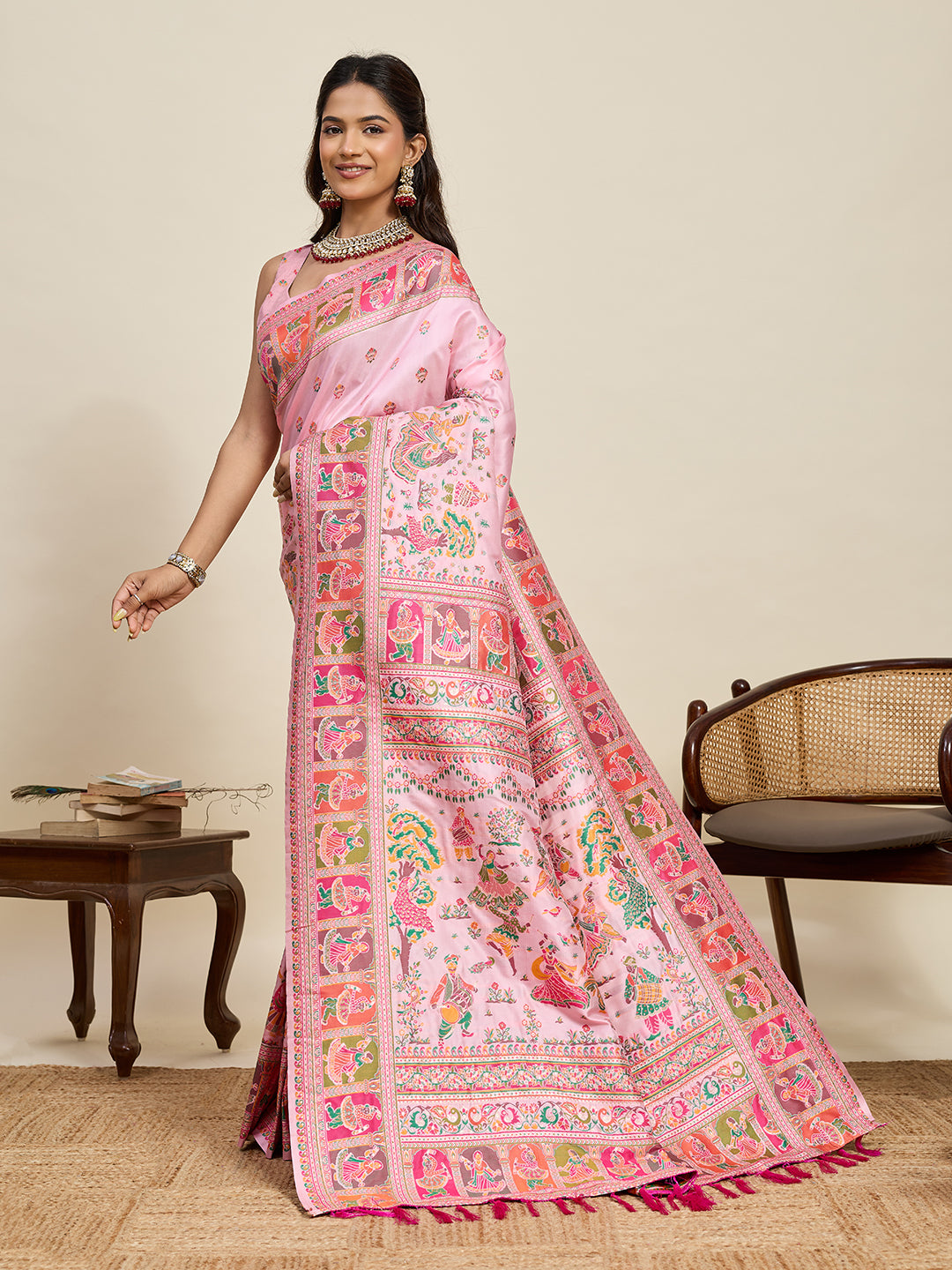 Urban Pallu Woven Design Silk Blend Party Saree