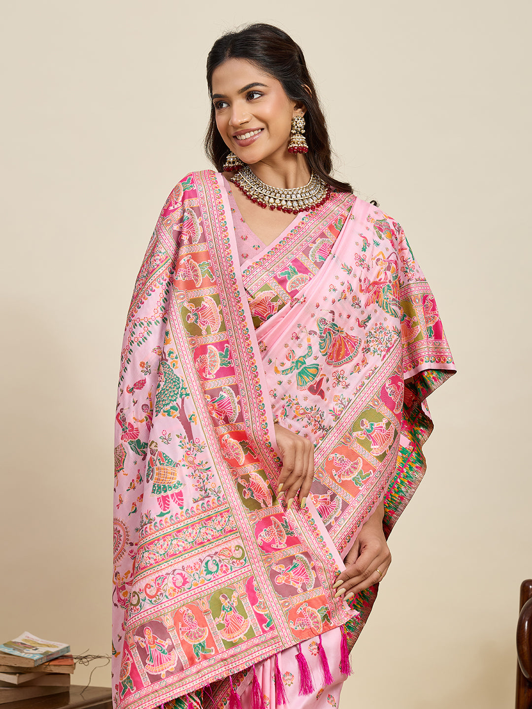 Urban Pallu Woven Design Silk Blend Party Saree