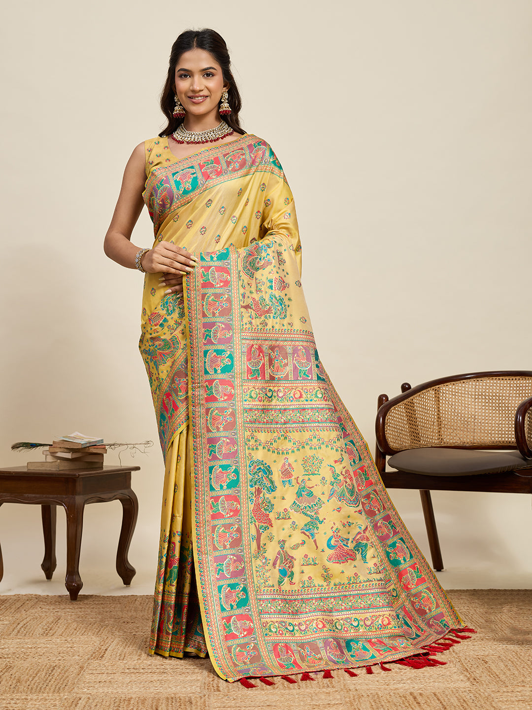 Urban Pallu Woven Design Silk Blend Party Saree