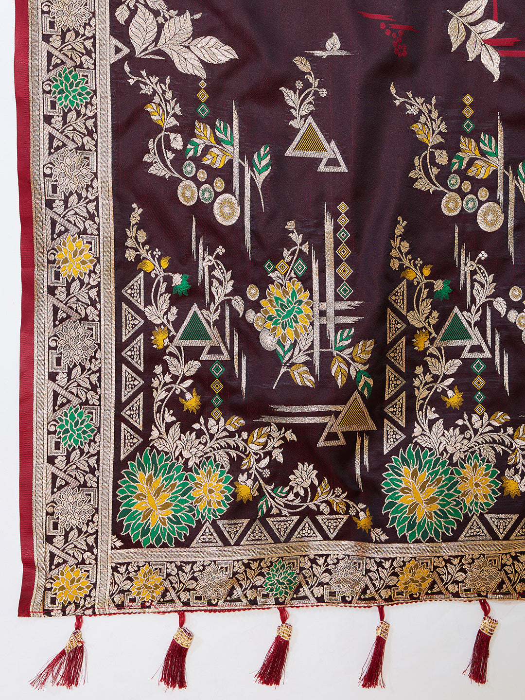 Urban Pallu Woven Design Silk Blend Party Saree