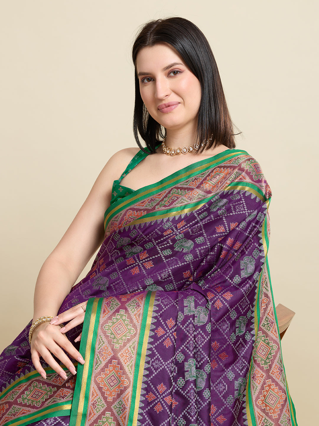 Urban Pallu Woven Design Silk Blend Party Saree