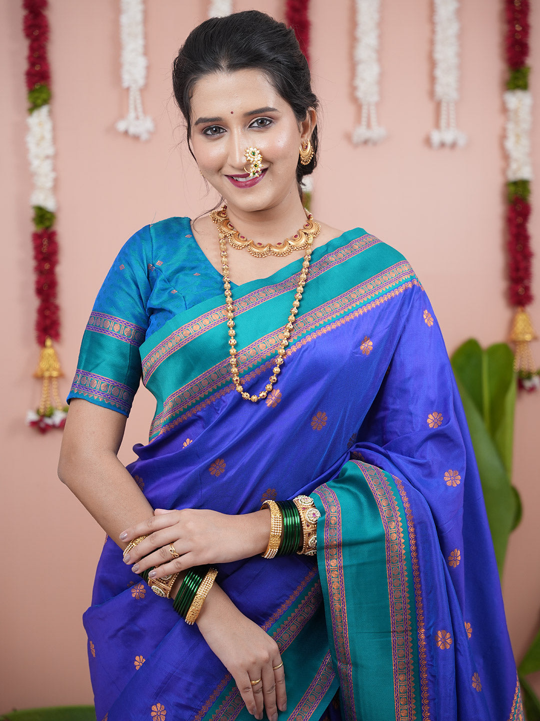 Urban Pallu Woven Design Silk Blend Traditional Saree