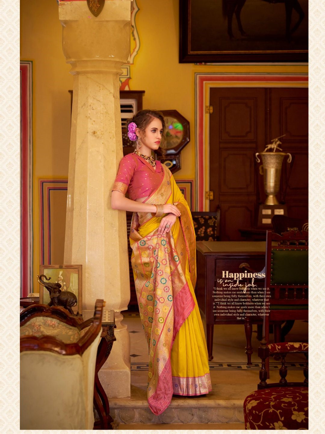 Urban Pallu Woven Design Silk Blend Daily Saree