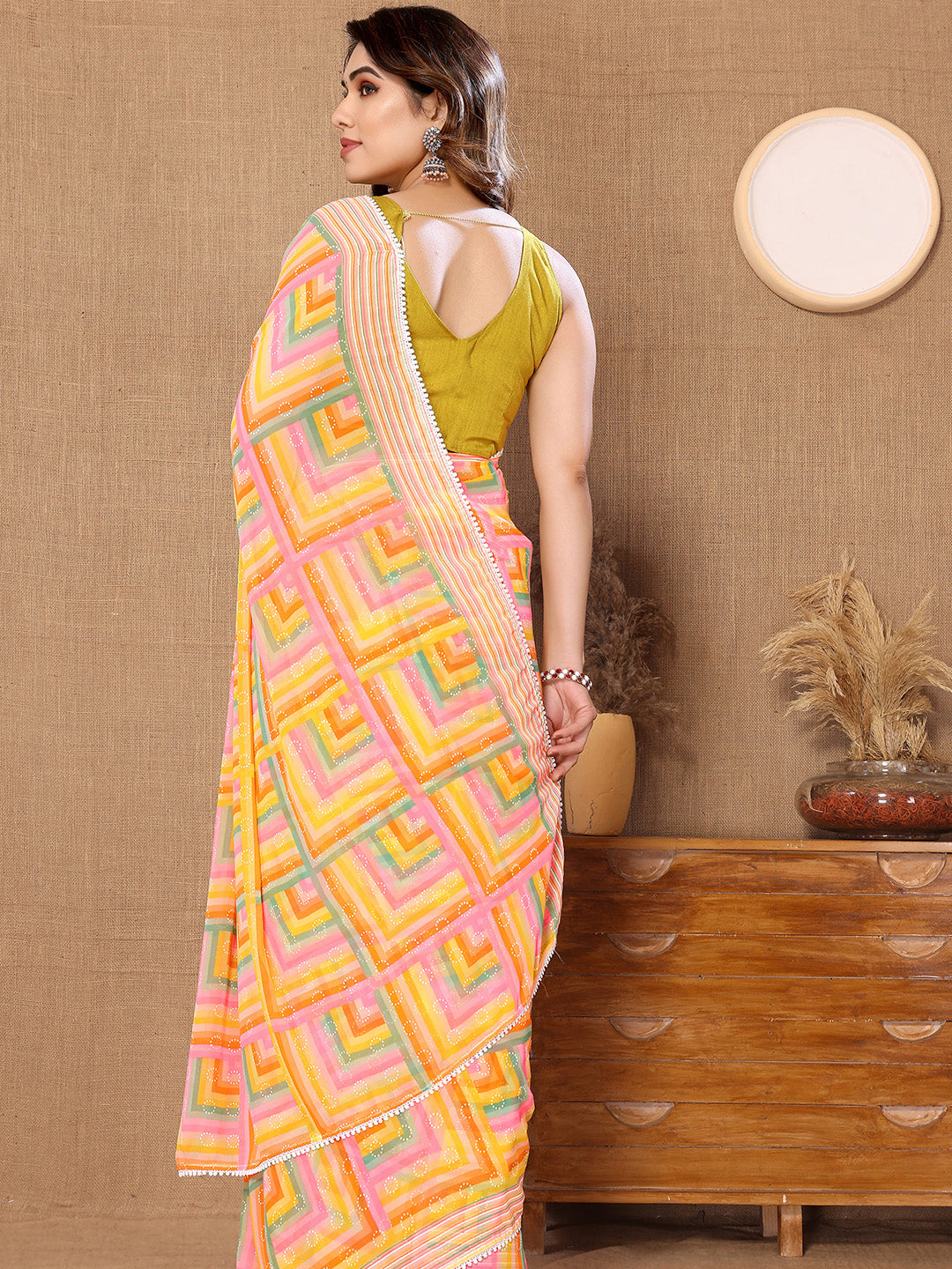 Urban Pallu Printed Pure Chiffon Daily Saree