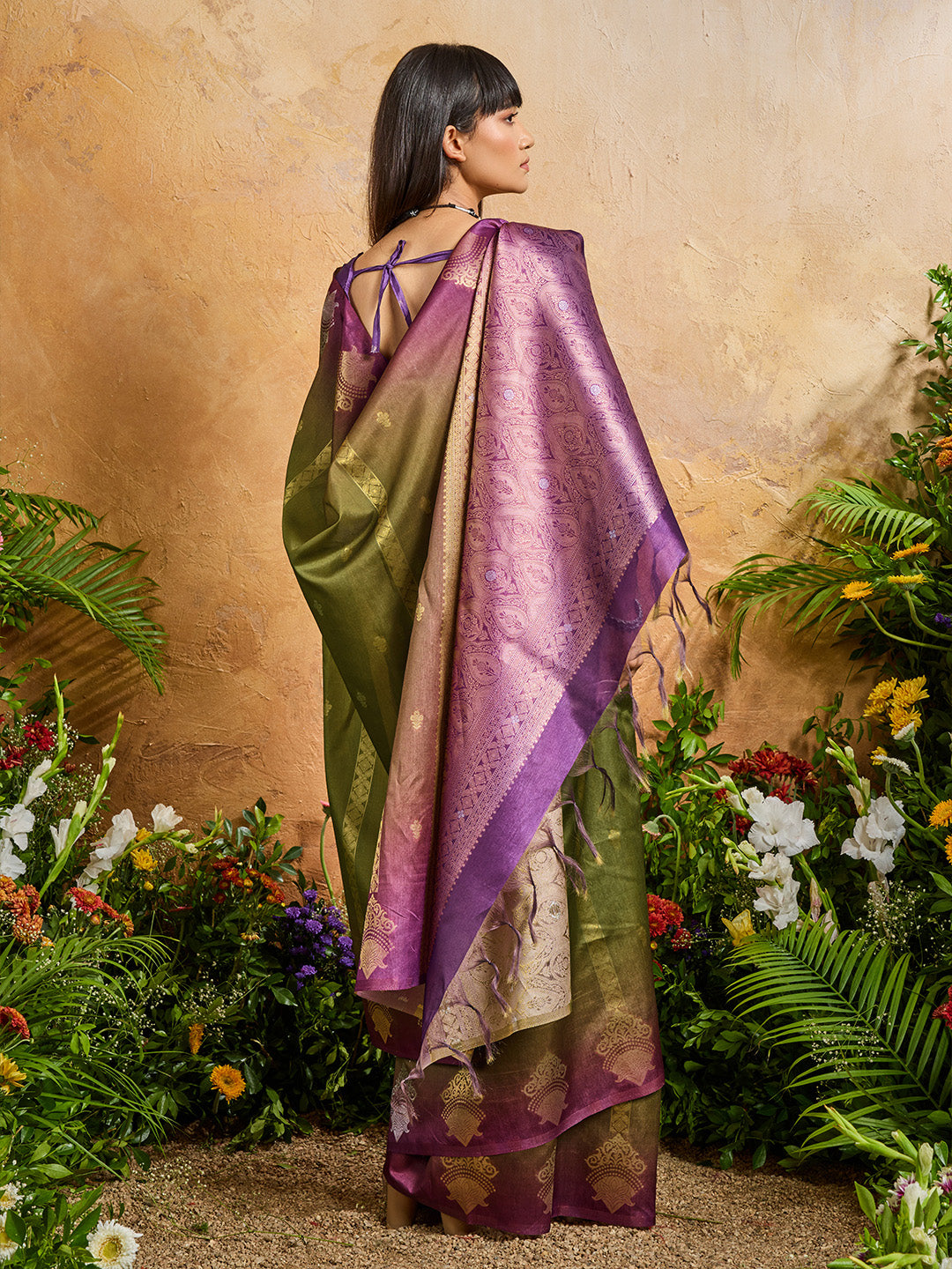 Urban Pallu Printed Silk Cotton Traditional Saree