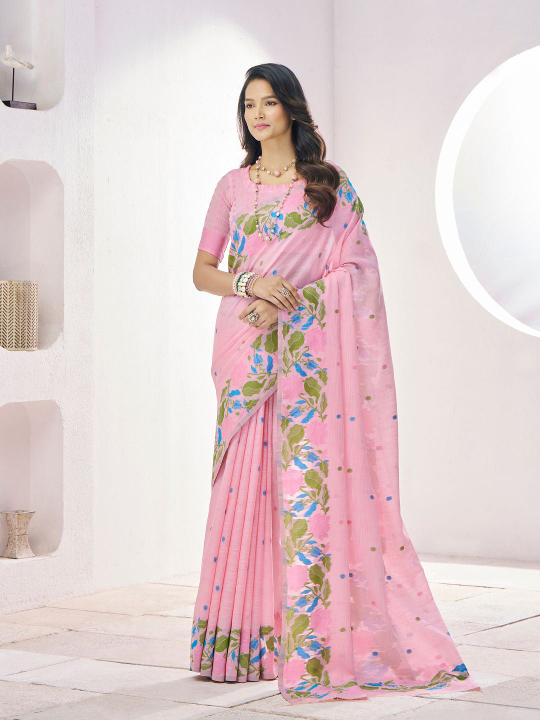 Urban Pallu Woven Design Silk Blend Daily Saree