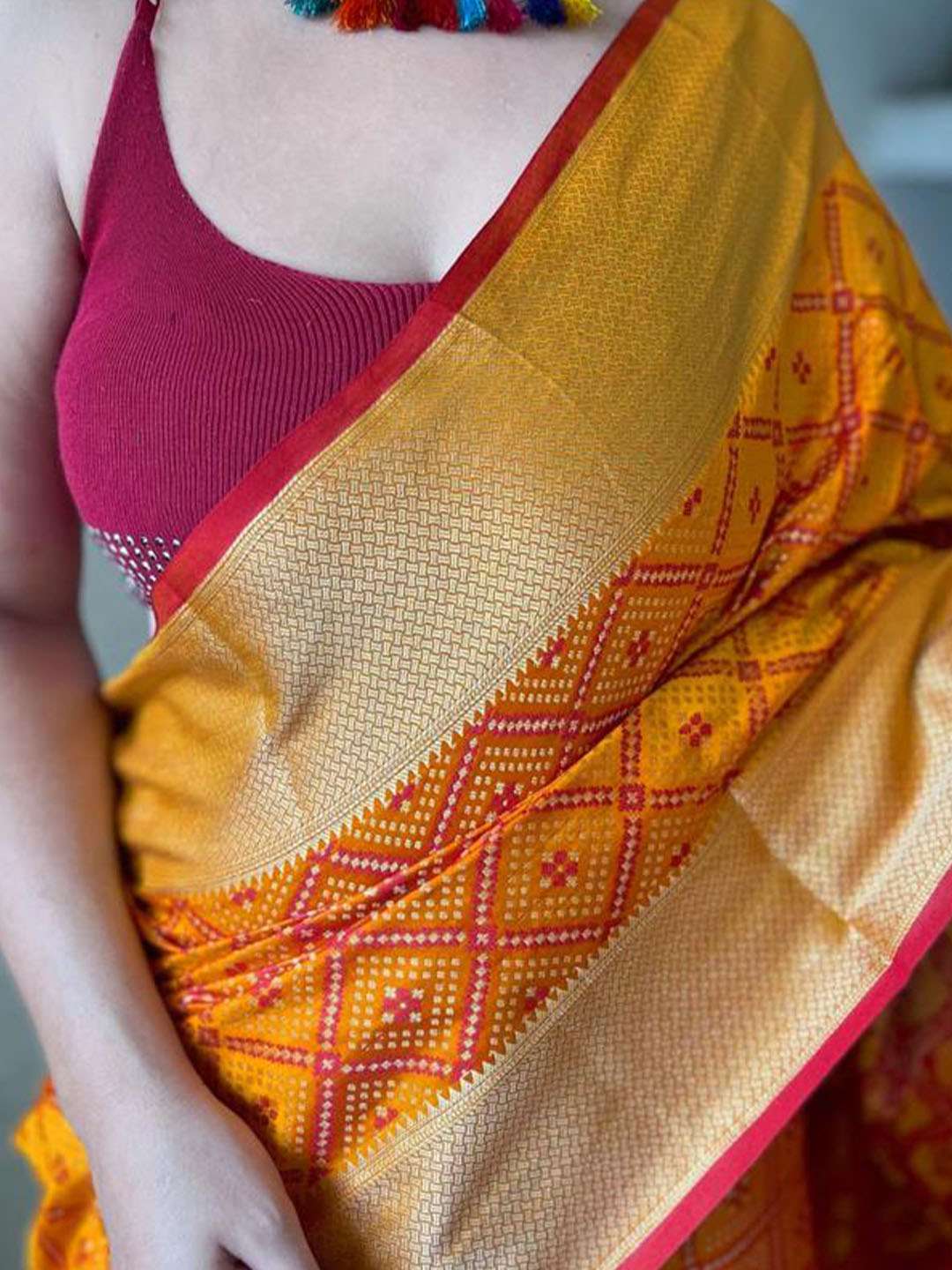 Urban Pallu Woven Design Silk Blend Party Saree