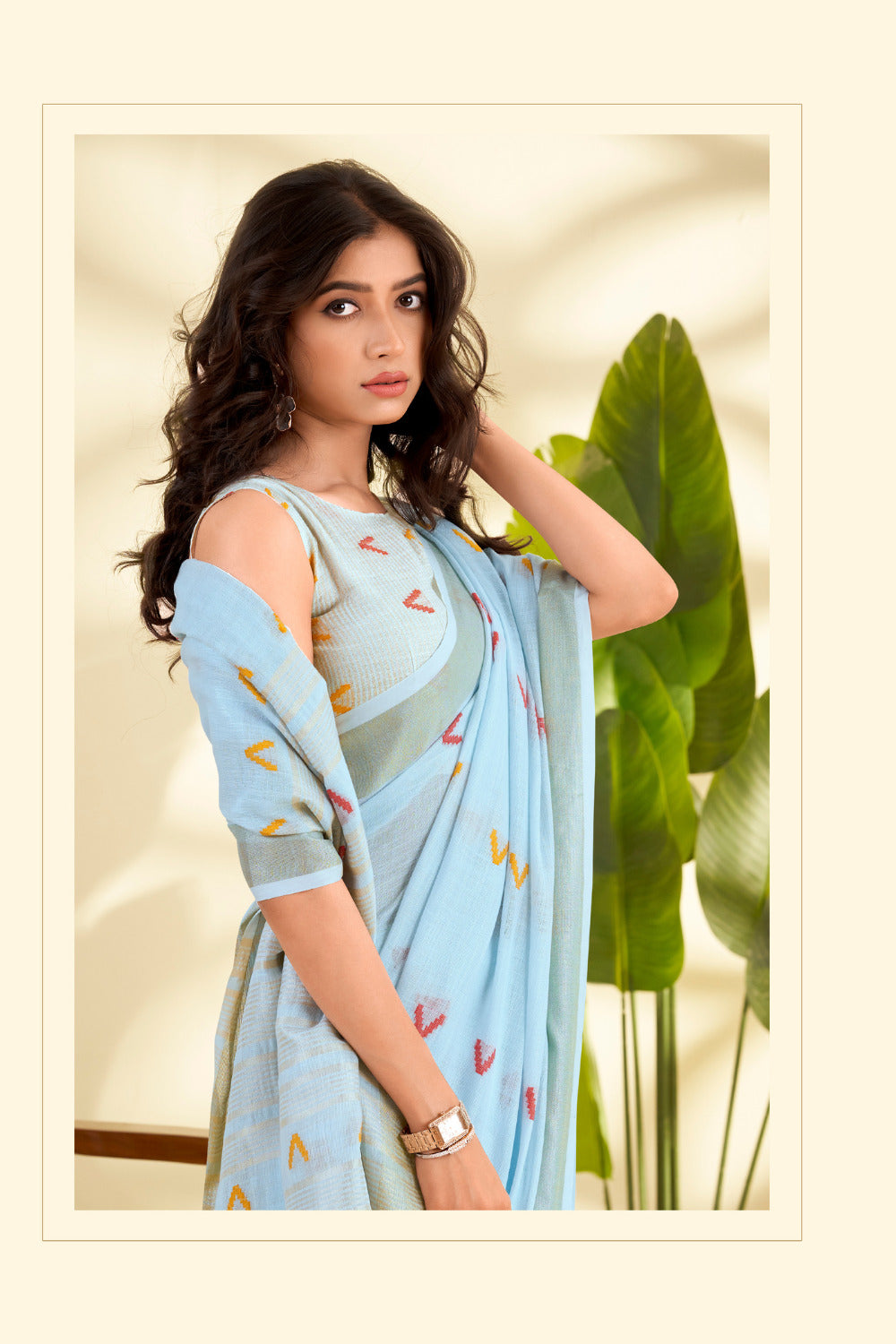 Urban Pallu Woven Design Cotton Blend Daily Saree