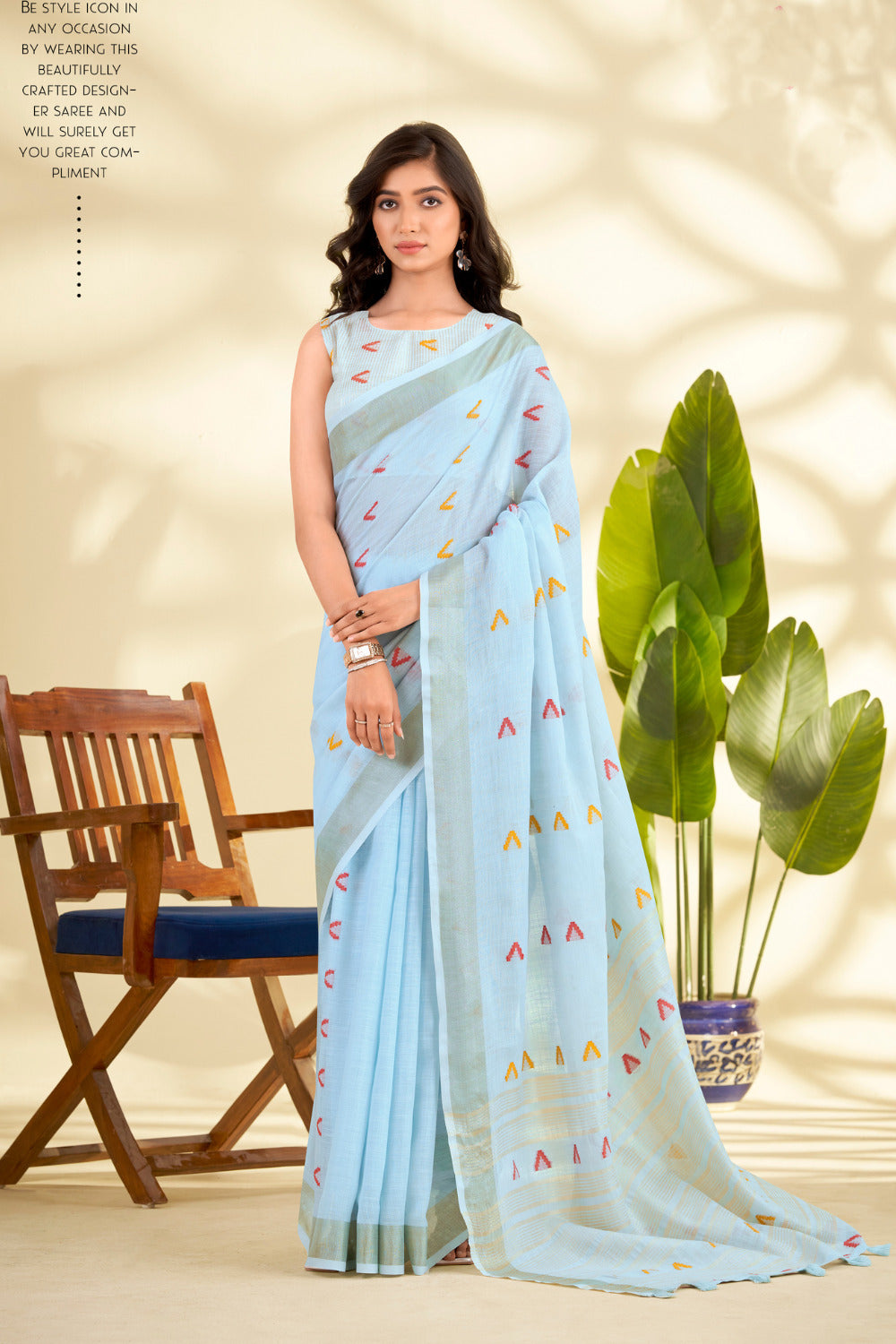 Urban Pallu Woven Design Cotton Blend Daily Saree
