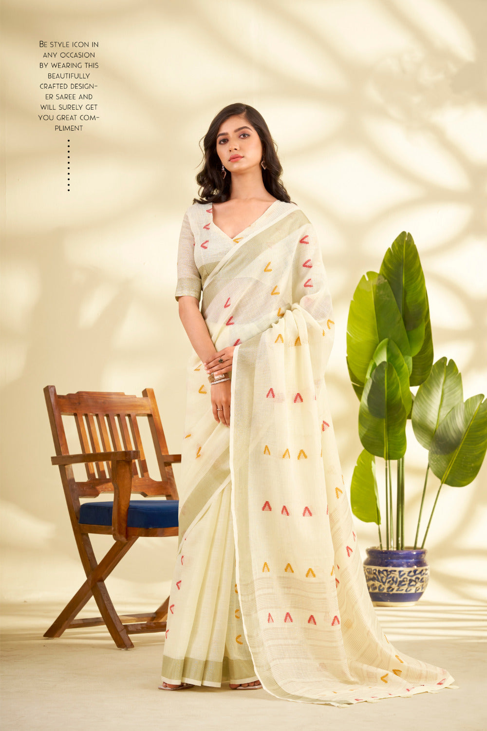 Urban Pallu Woven Design Cotton Blend Daily Saree