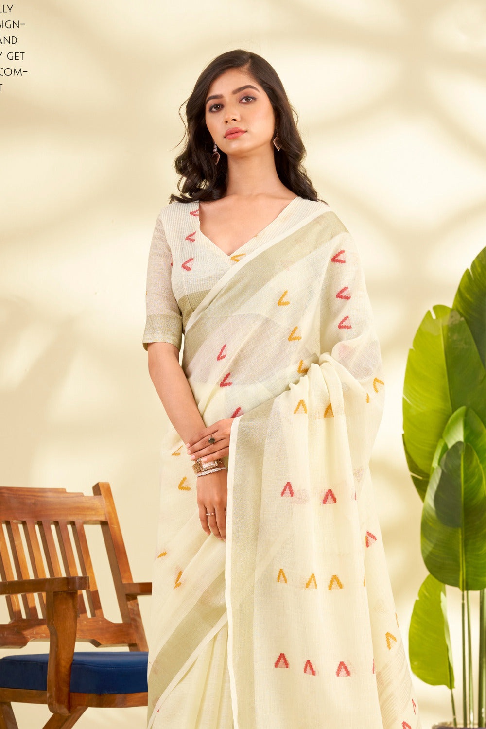 Urban Pallu Woven Design Cotton Blend Daily Saree