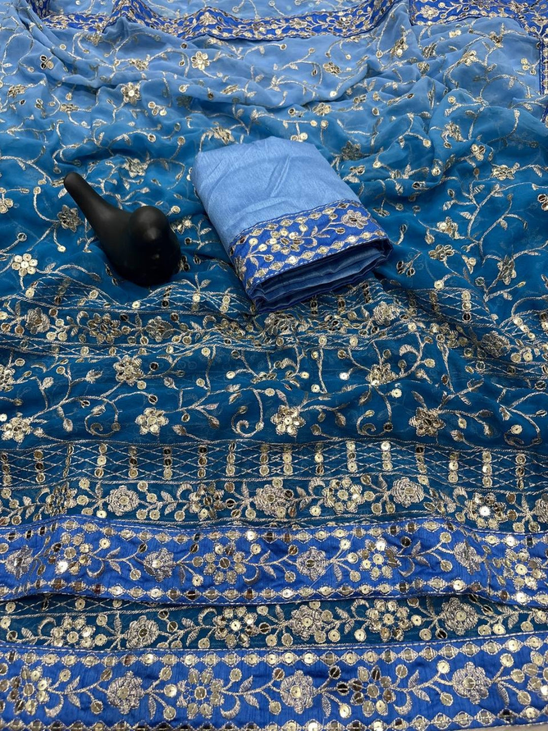 Urban Pallu Dyed Tissue Festive Saree
