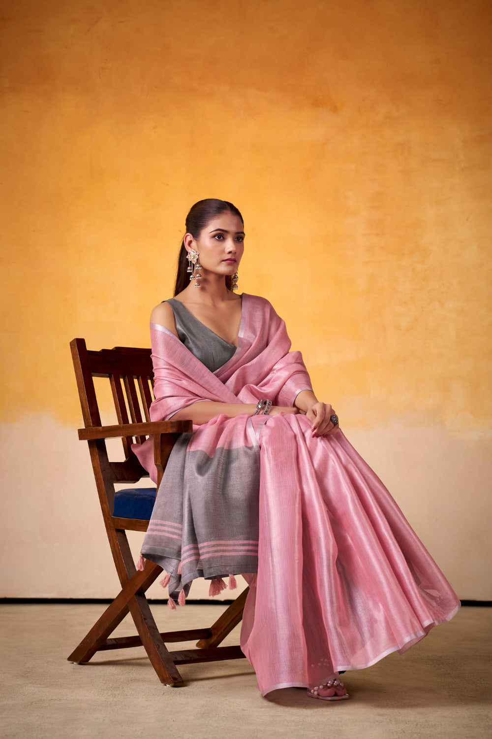 Urban Pallu Woven Design Cotton Blend Daily Saree