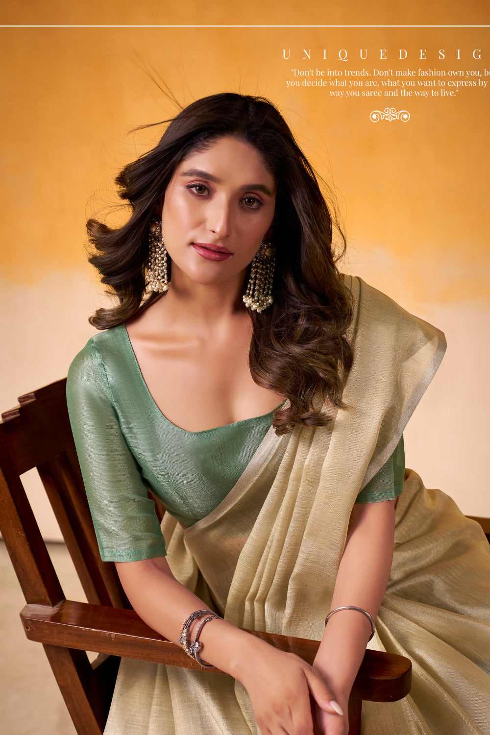 Urban Pallu Woven Design Cotton Blend Daily Saree