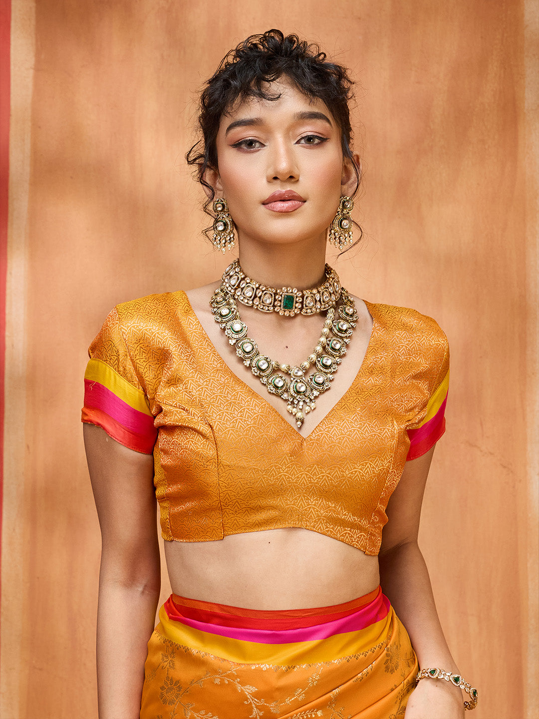 Urban Pallu Printed Silk Cotton Fusion Saree