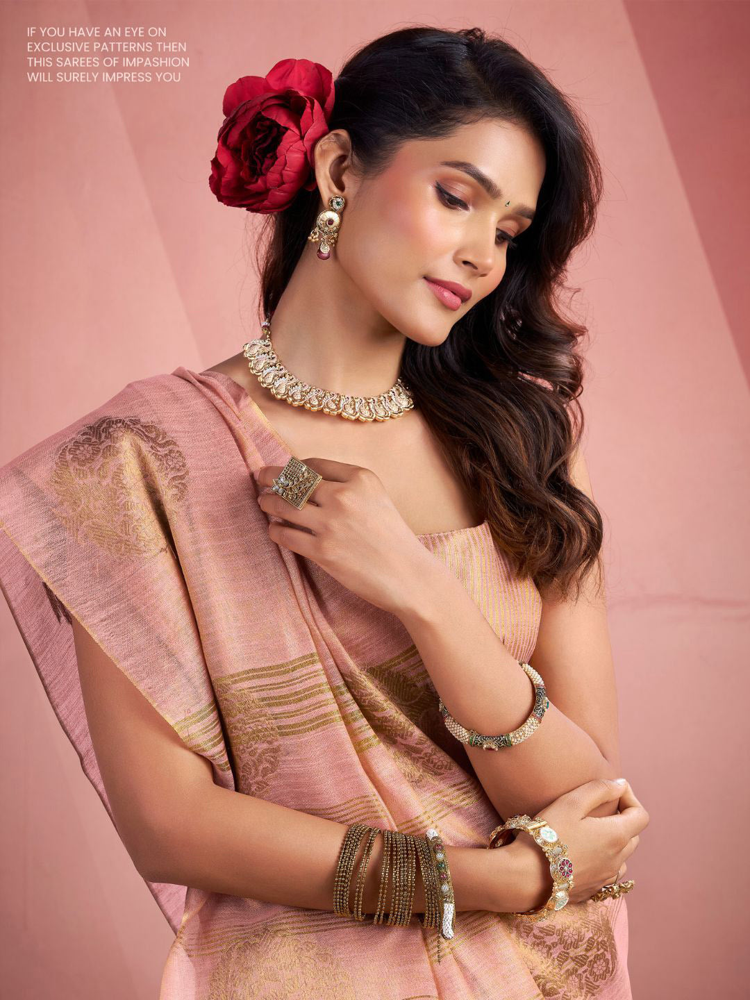 Urban Pallu Woven Design Silk Blend Traditional Saree