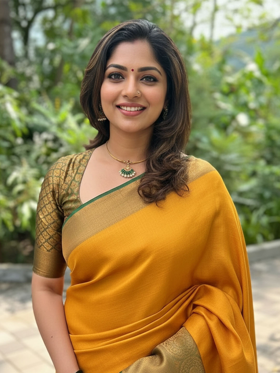 Urban Pallu Woven Design Silk Blend Traditional Saree