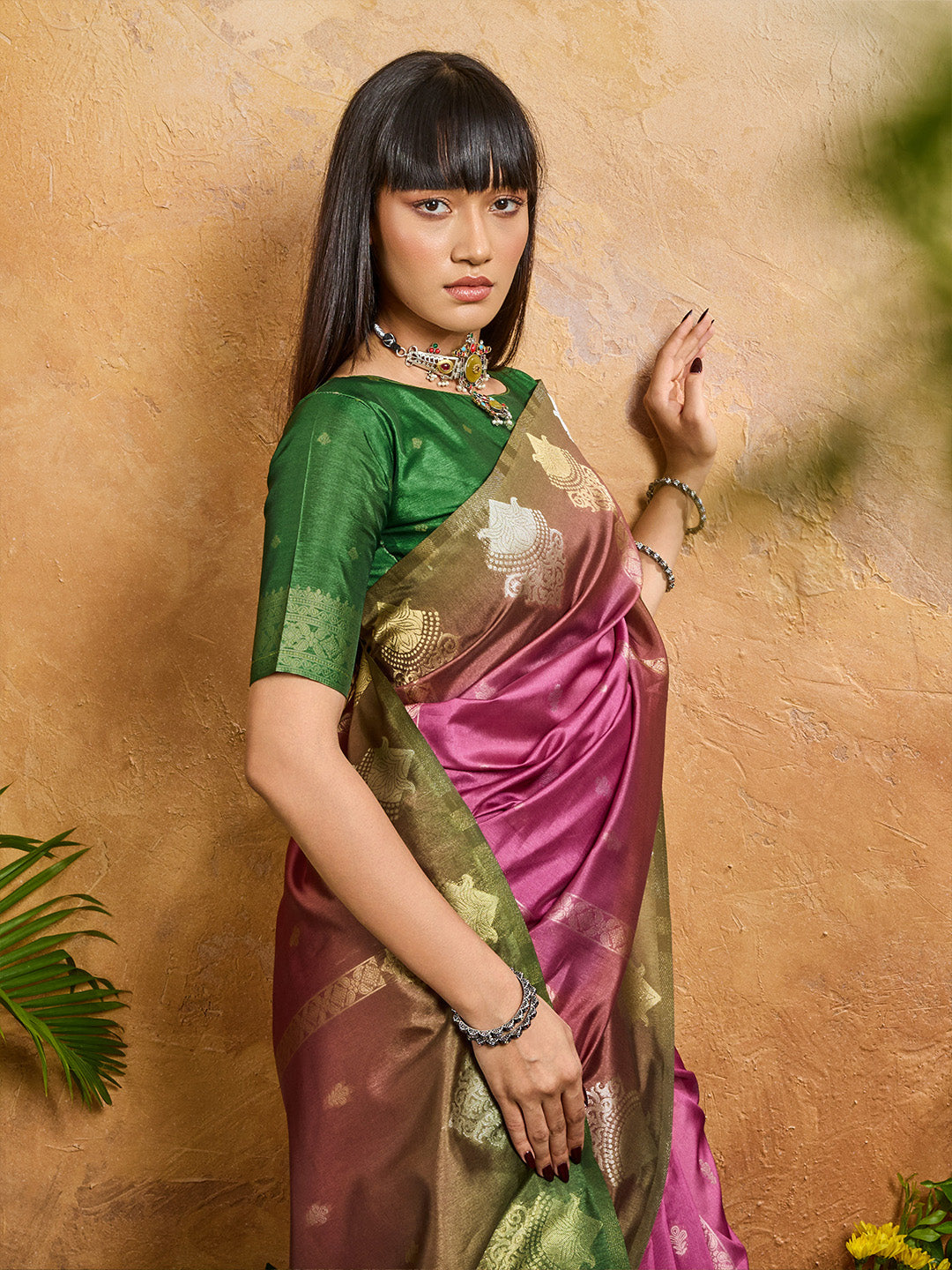 Urban Pallu Printed Silk Cotton Traditional Saree