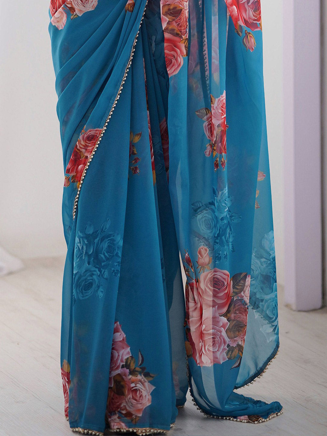 Urban Pallu Printed Pure Chiffon Daily Saree