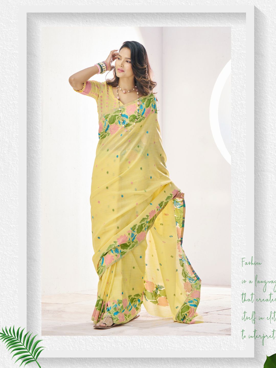 Urban Pallu Woven Design Silk Blend Daily Saree
