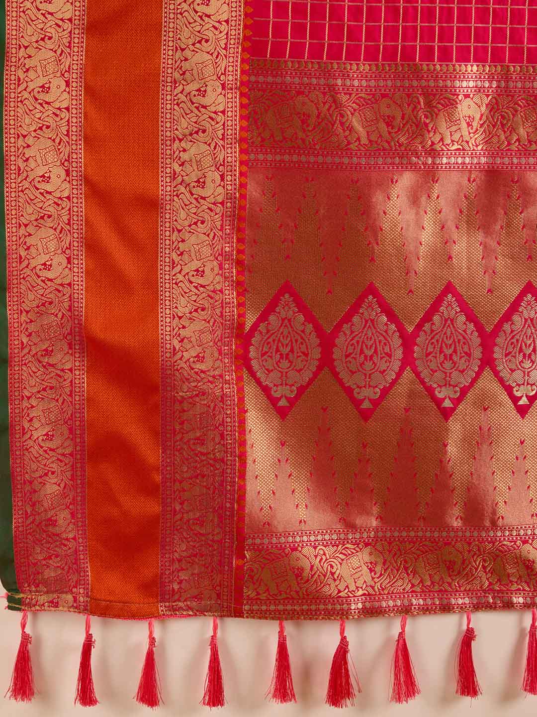 Urban Pallu Woven Design Silk Blend Party Saree
