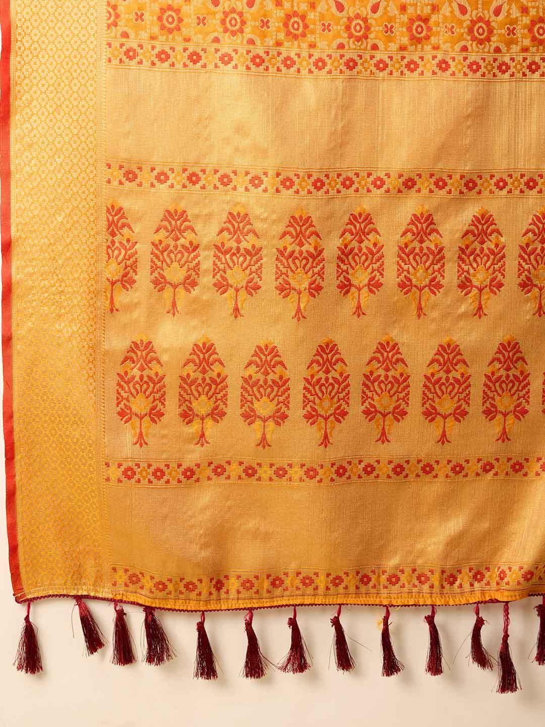 Urban Pallu Woven Design Silk Blend Party Saree