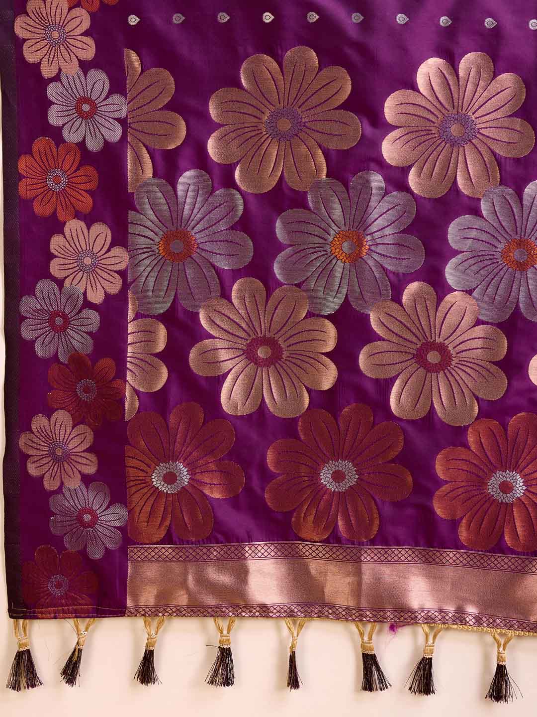 Urban Pallu Woven Design Silk Blend Party Saree