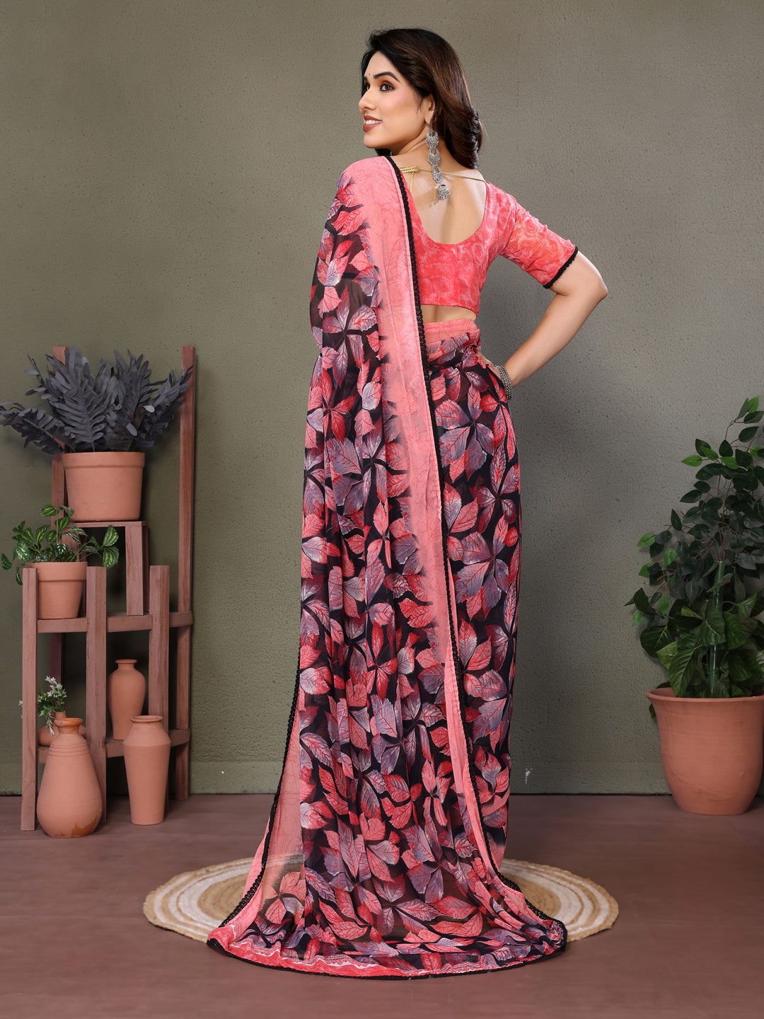 Urban Pallu Woven Design Pure Crepe Work Saree