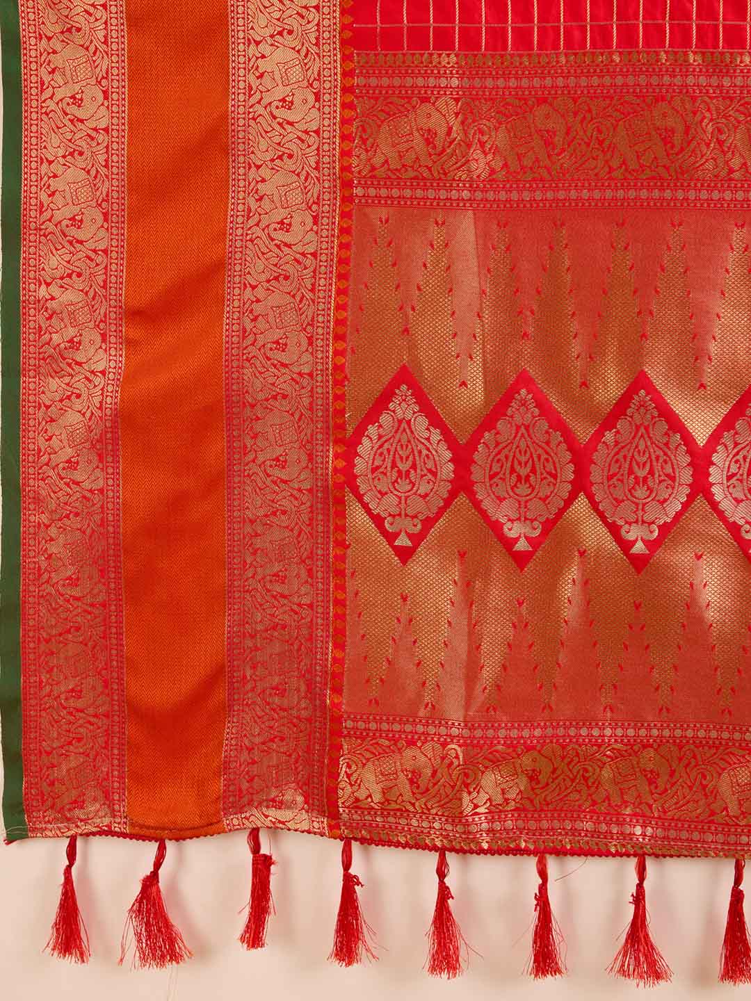 Urban Pallu Woven Design Silk Blend Party Saree