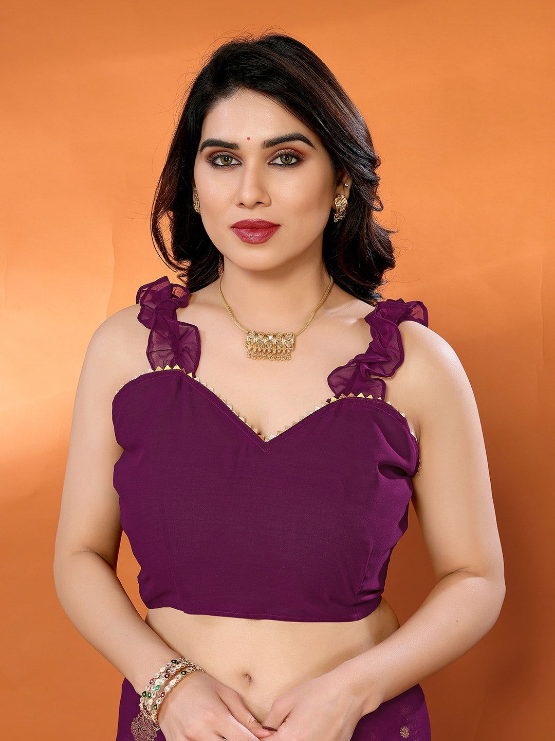 Urban Pallu Printed Poly Georgette Daily Saree