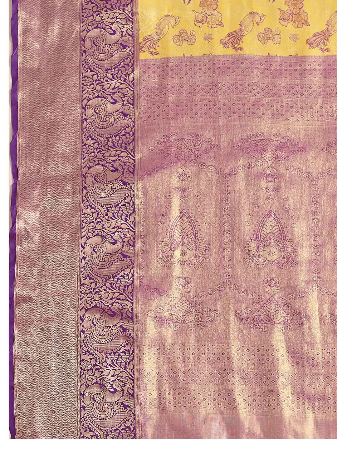 Urban Pallu Woven Design Silk Blend Festive Saree