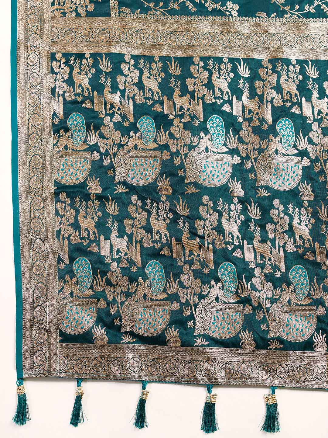 Urban Pallu Woven Design Silk Blend Party Saree