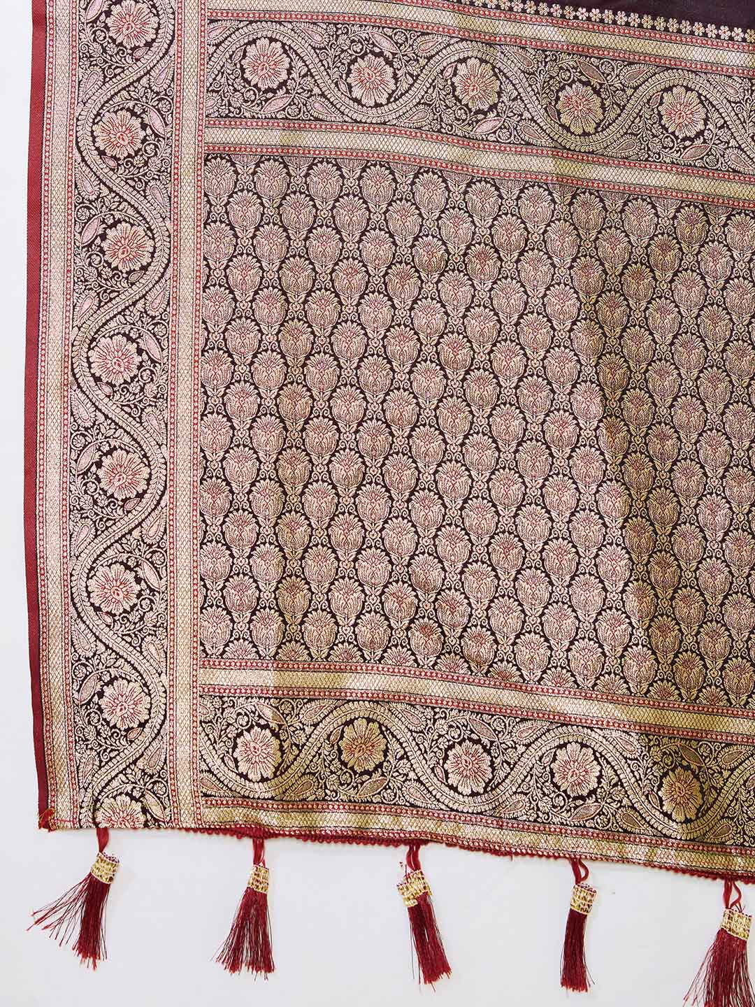 Urban Pallu Woven Design Silk Blend Party Saree