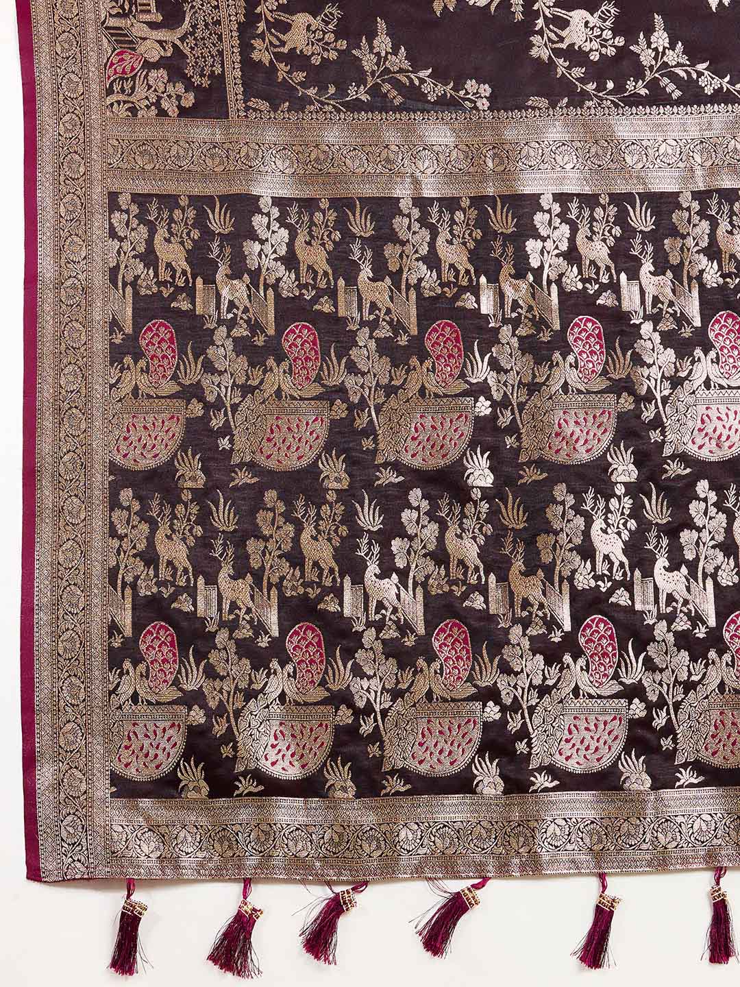 Urban Pallu Woven Design Silk Blend Party Saree