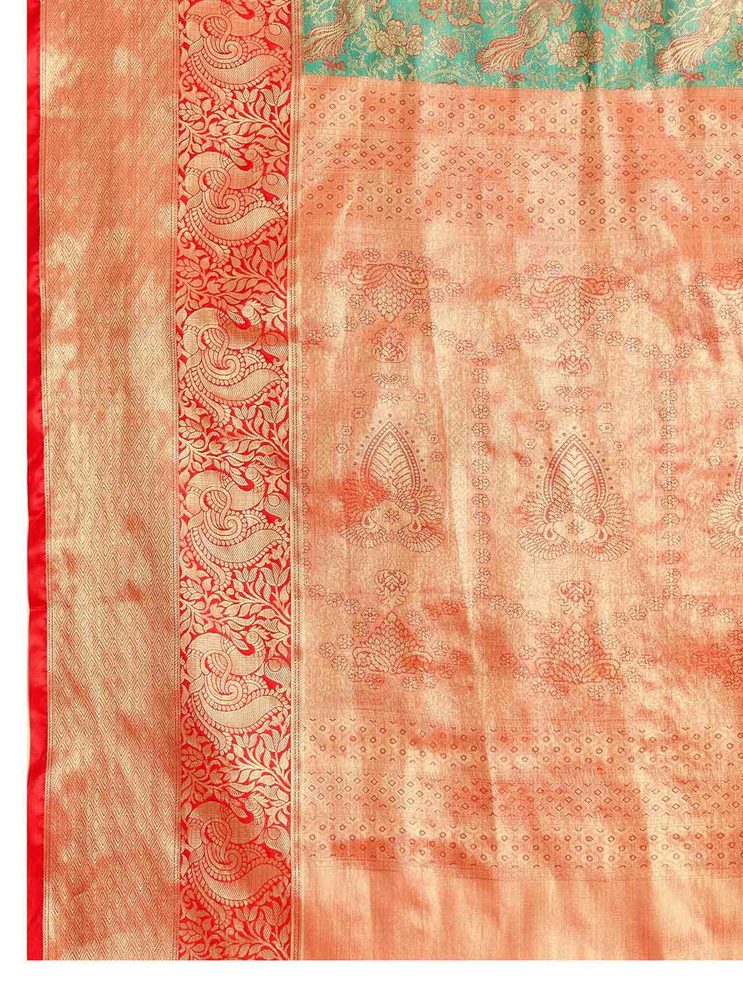 Urban Pallu Woven Design Silk Blend Festive Saree