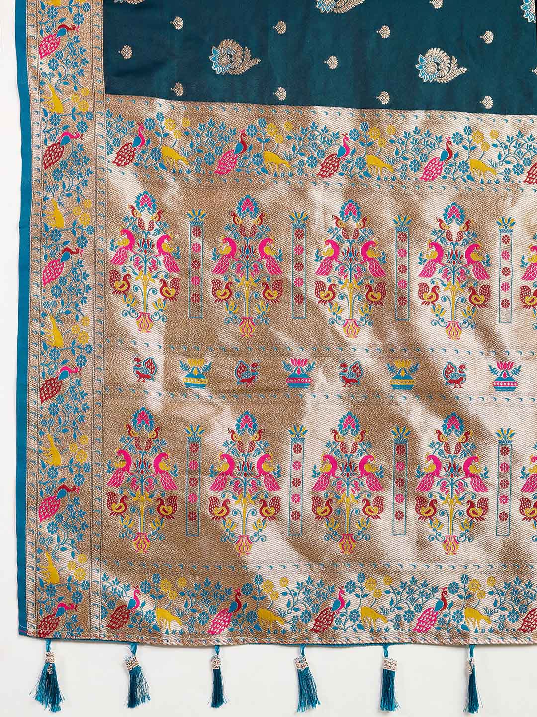 Urban Pallu Woven Design Silk Blend Party Saree