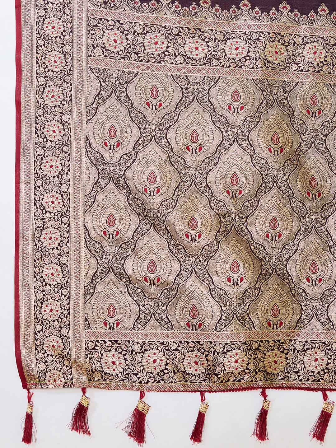 Urban Pallu Woven Design Silk Blend Party Saree