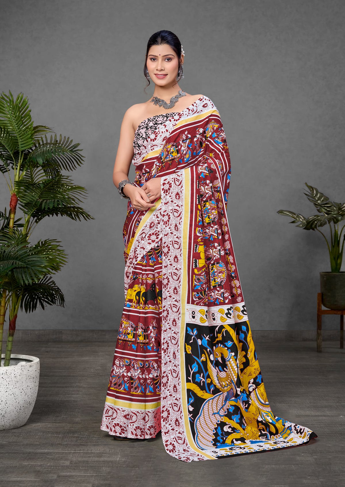 Urban Pallu Woven Design Pure Cotton Daily Saree