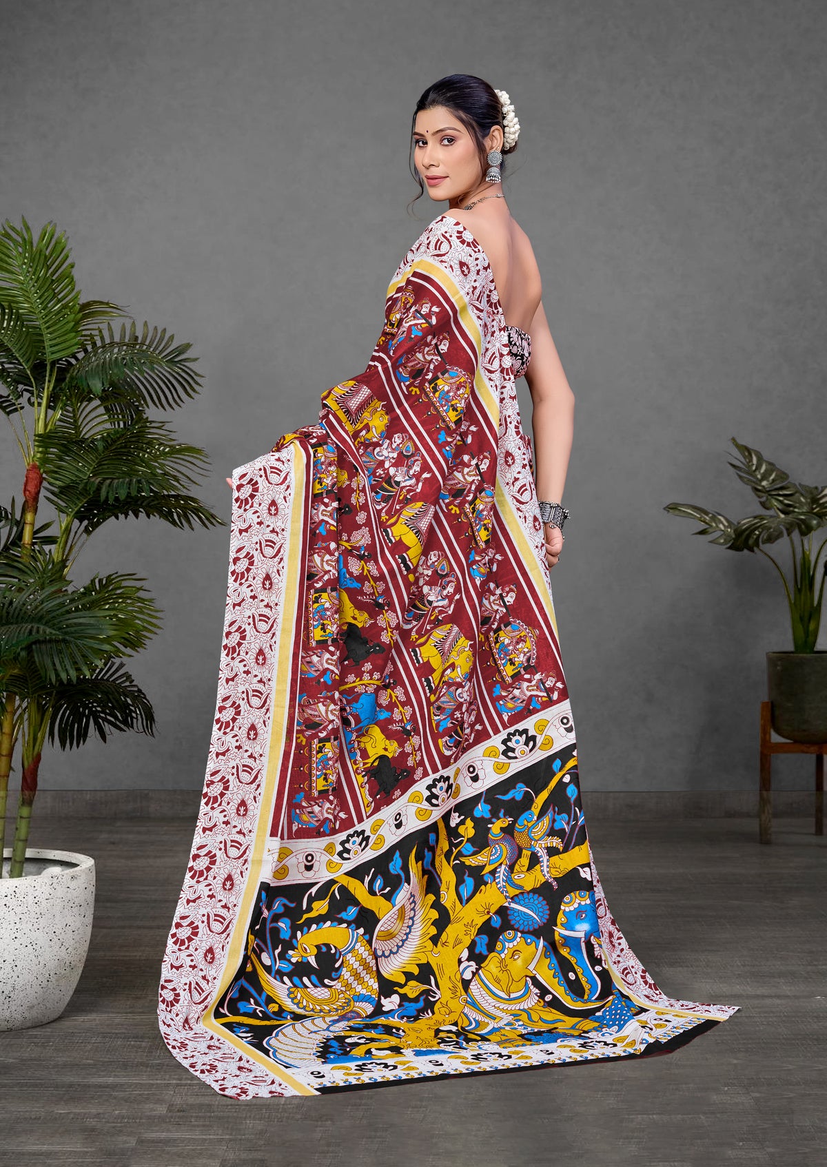 Urban Pallu Woven Design Pure Cotton Daily Saree