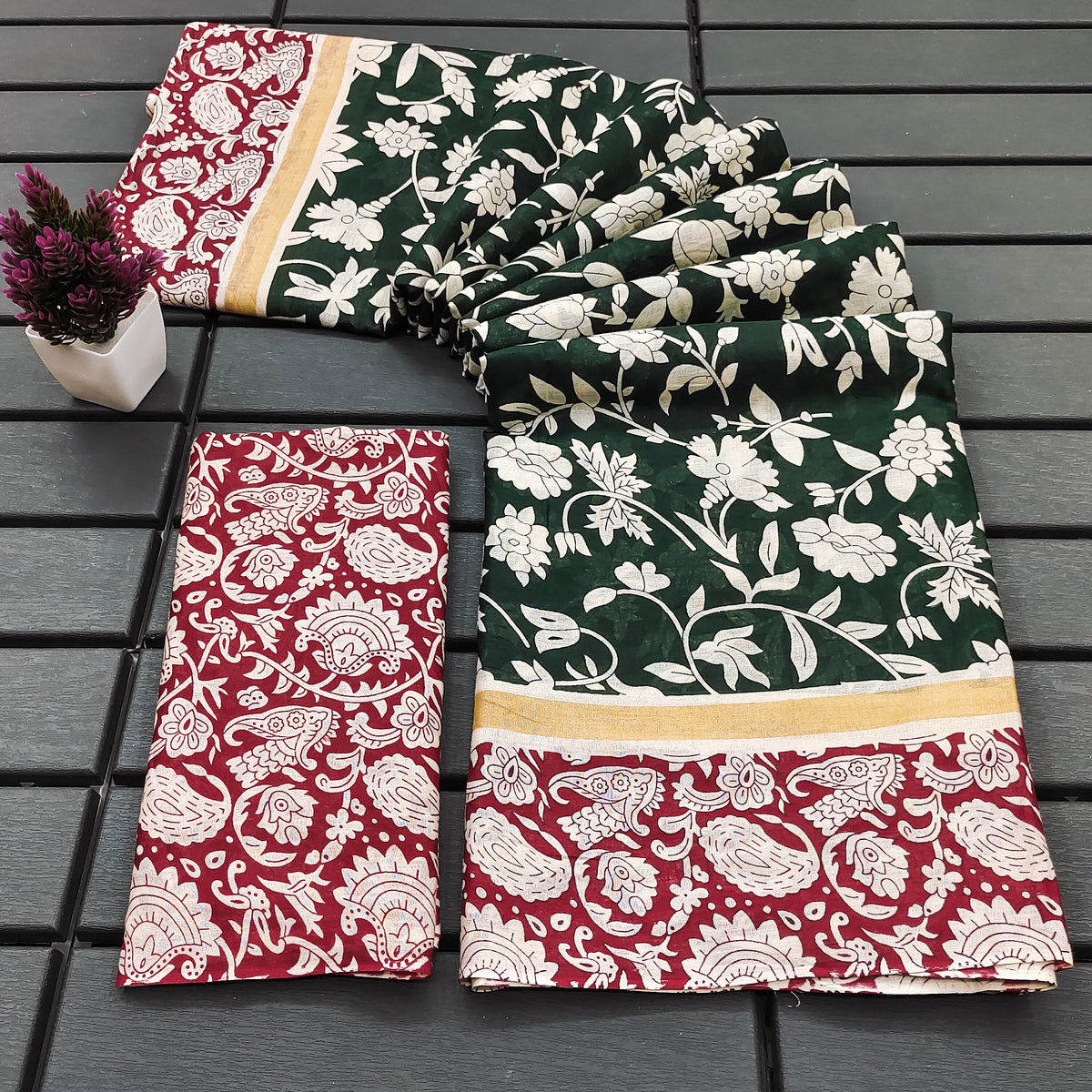 Urban Pallu Woven Design Pure Cotton Daily Saree