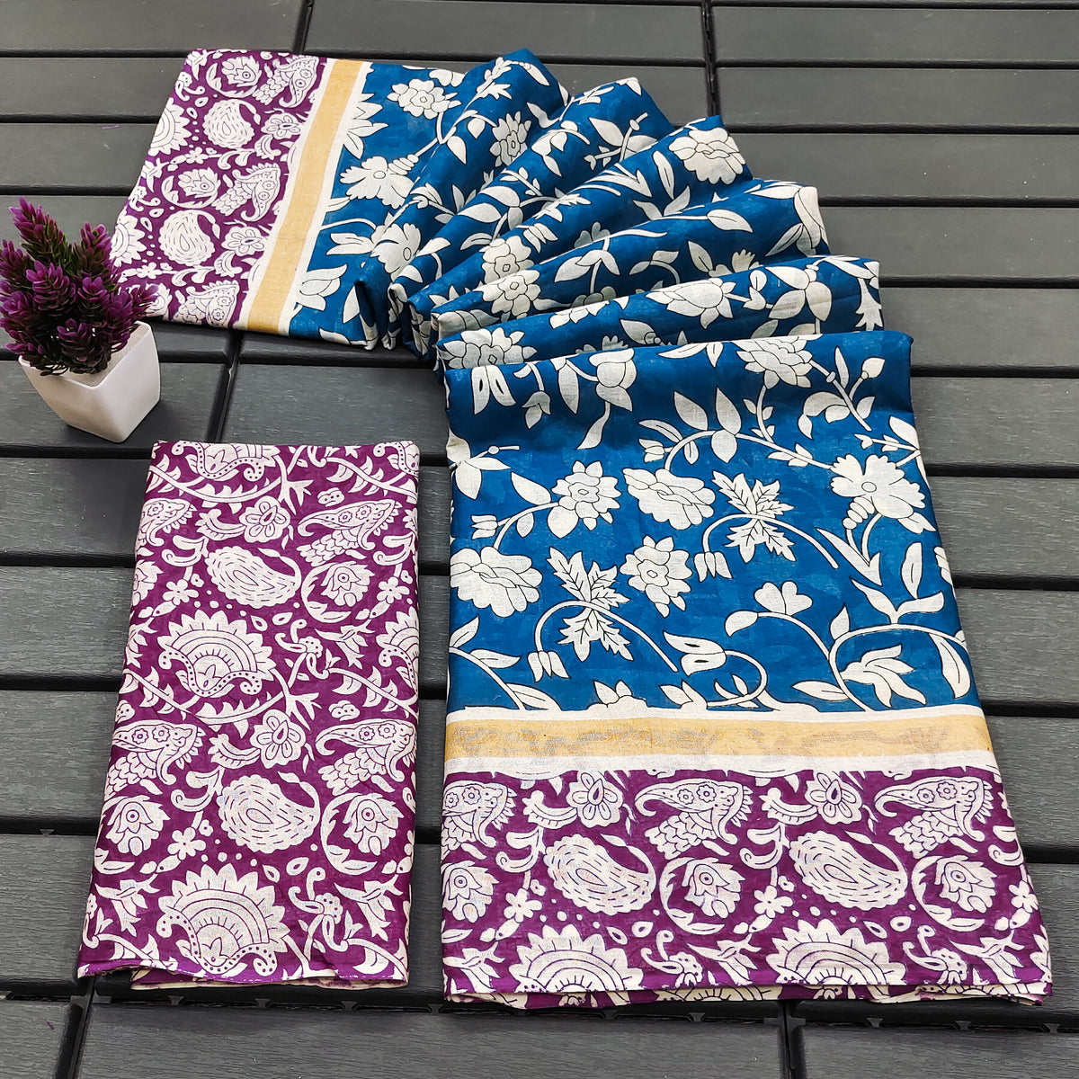 Urban Pallu Woven Design Pure Cotton Daily Saree