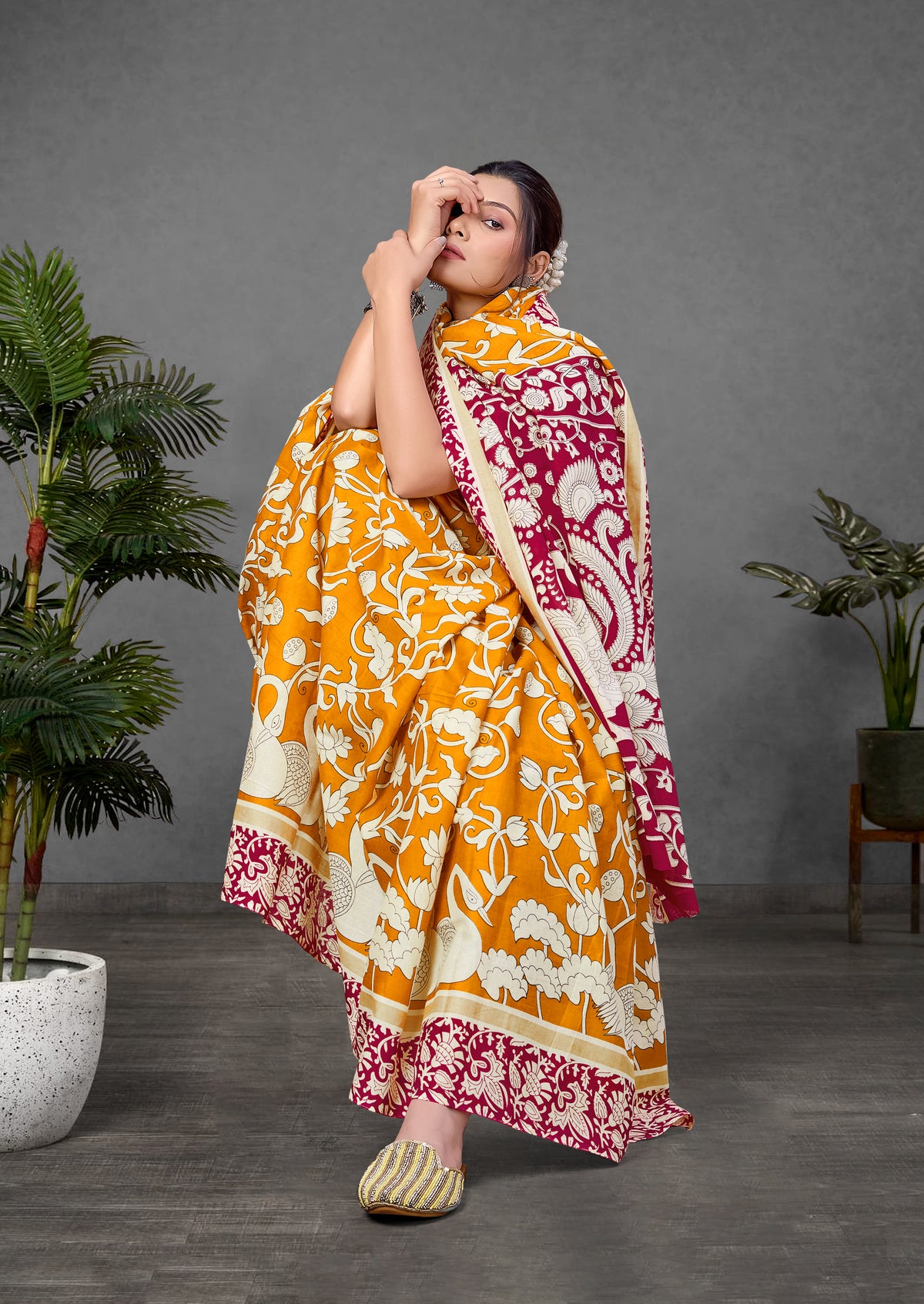 Urban Pallu Woven Design Pure Cotton Daily Saree