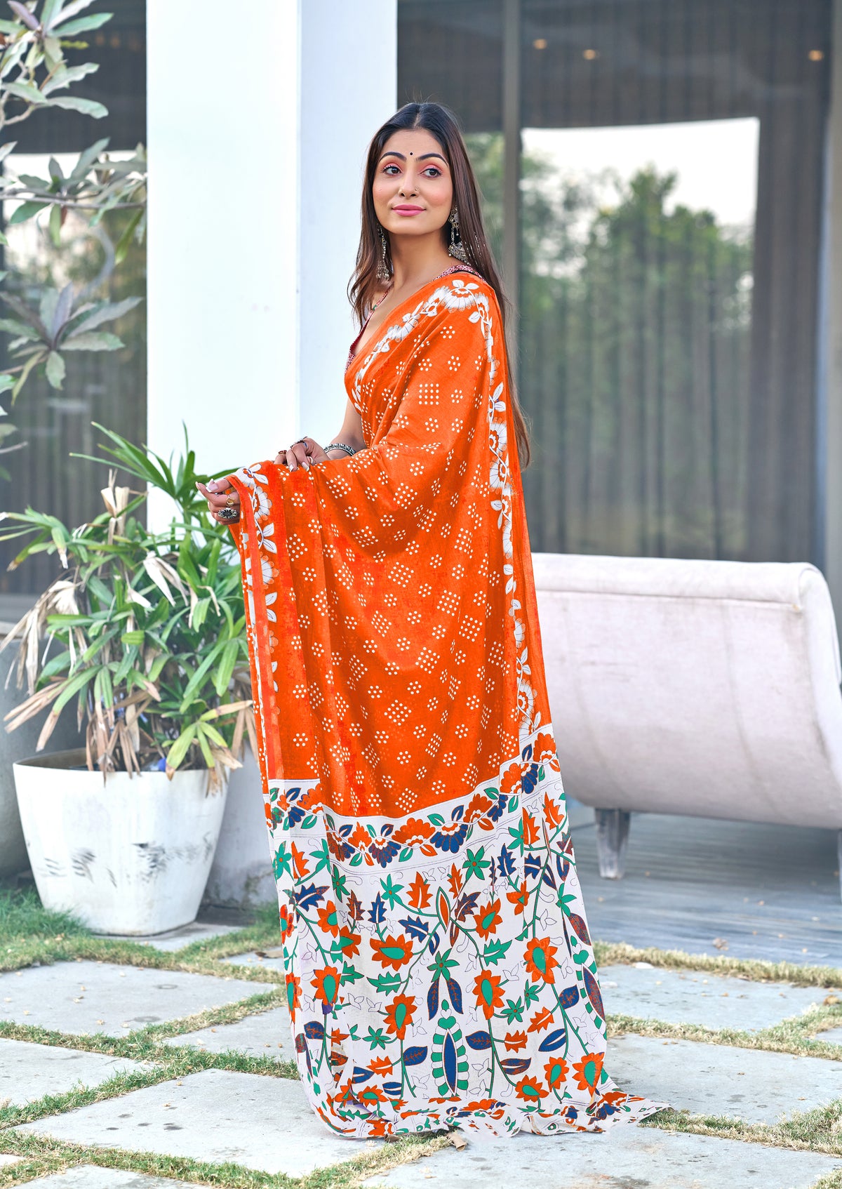 Urban Pallu Woven Design Pure Cotton Daily Saree