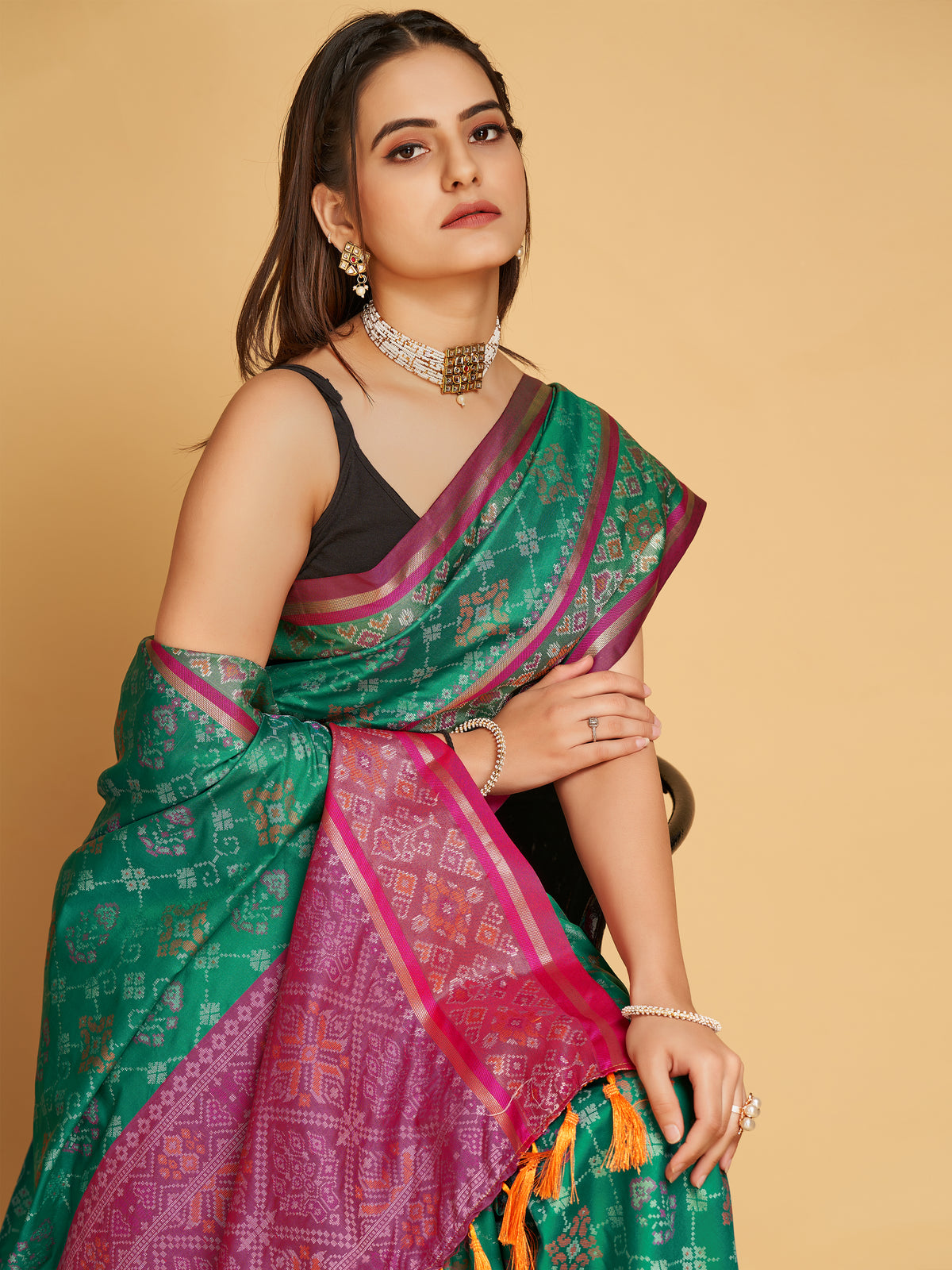 Urban Pallu Woven Design Silk Blend Party Saree