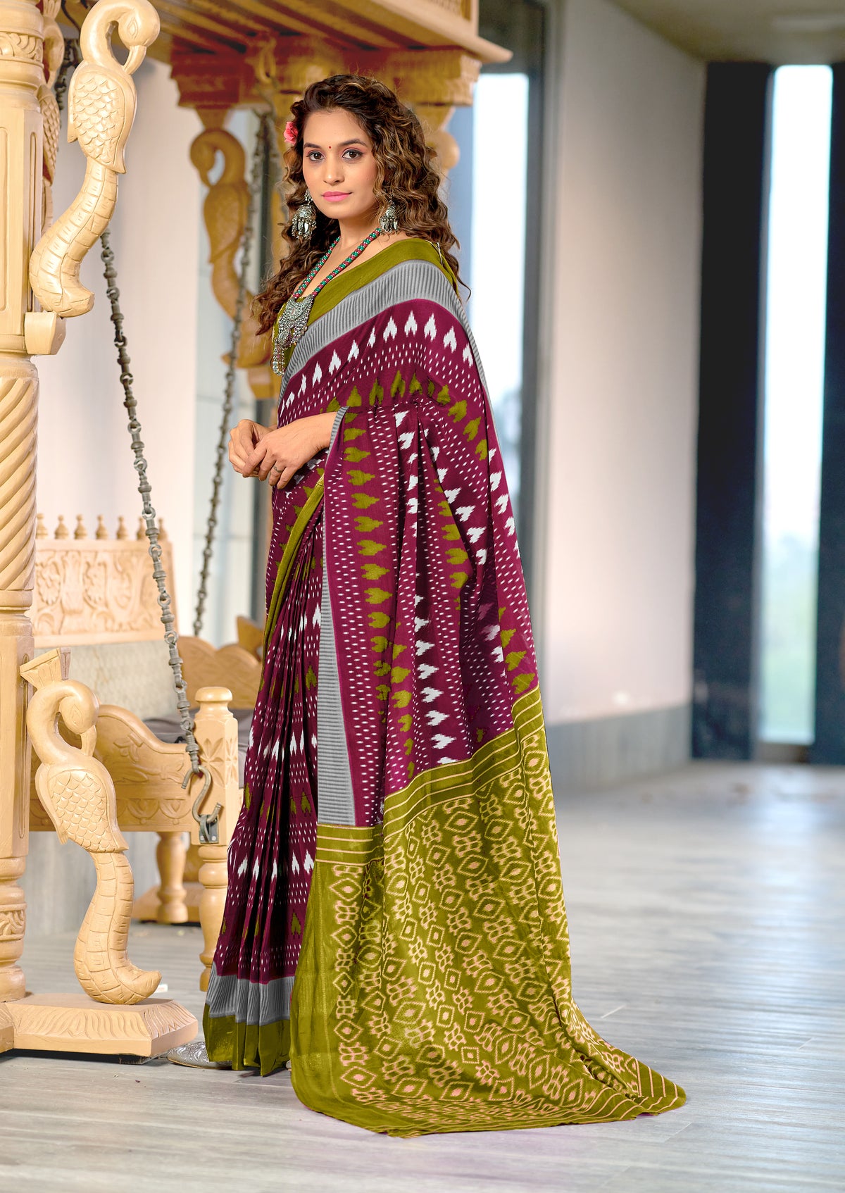 Urban Pallu Woven Design Pure Cotton Daily Saree