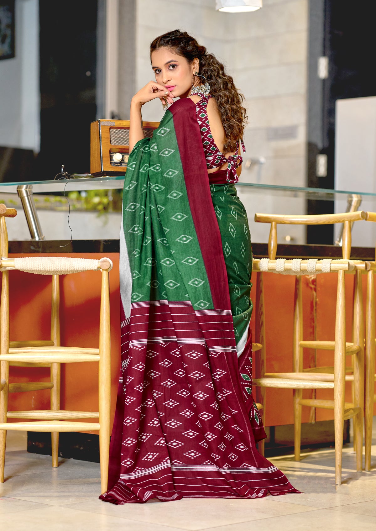 Urban Pallu Woven Design Pure Cotton Daily Saree