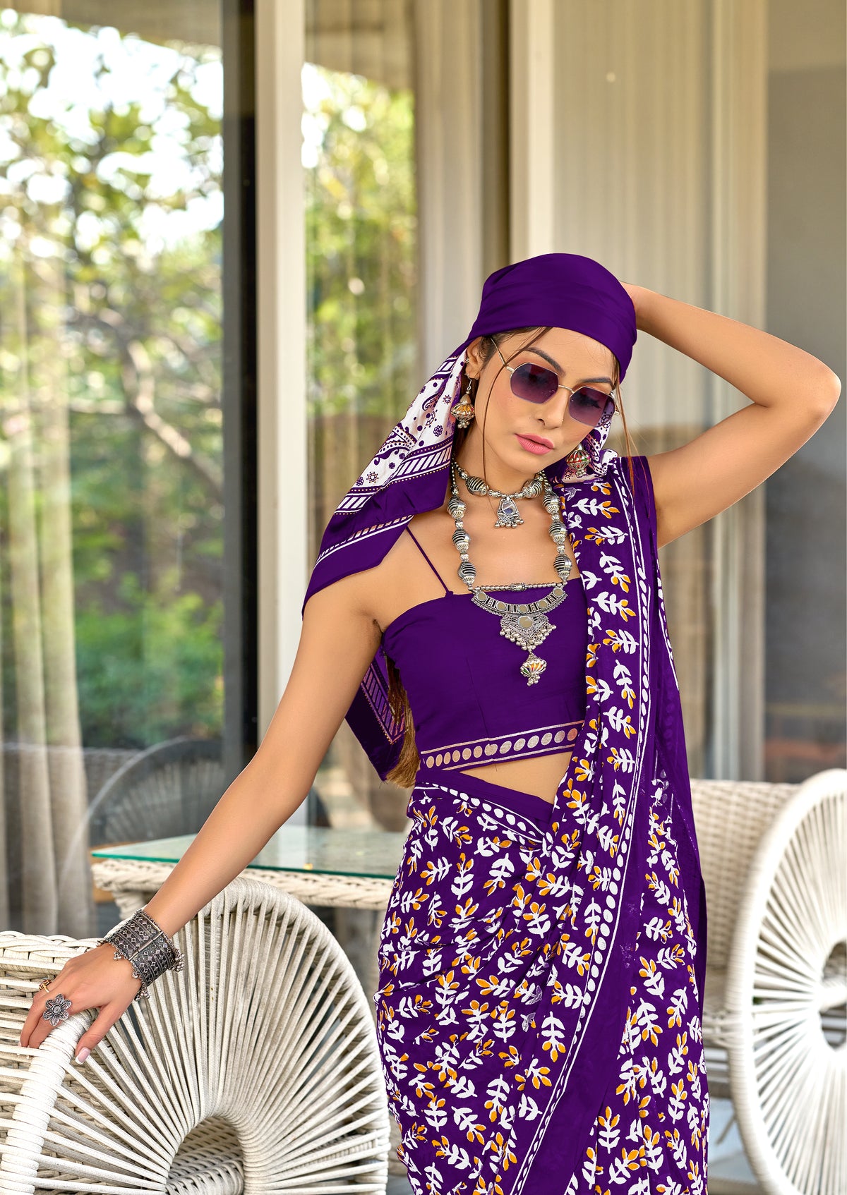 Urban Pallu Woven Design Pure Cotton Daily Saree