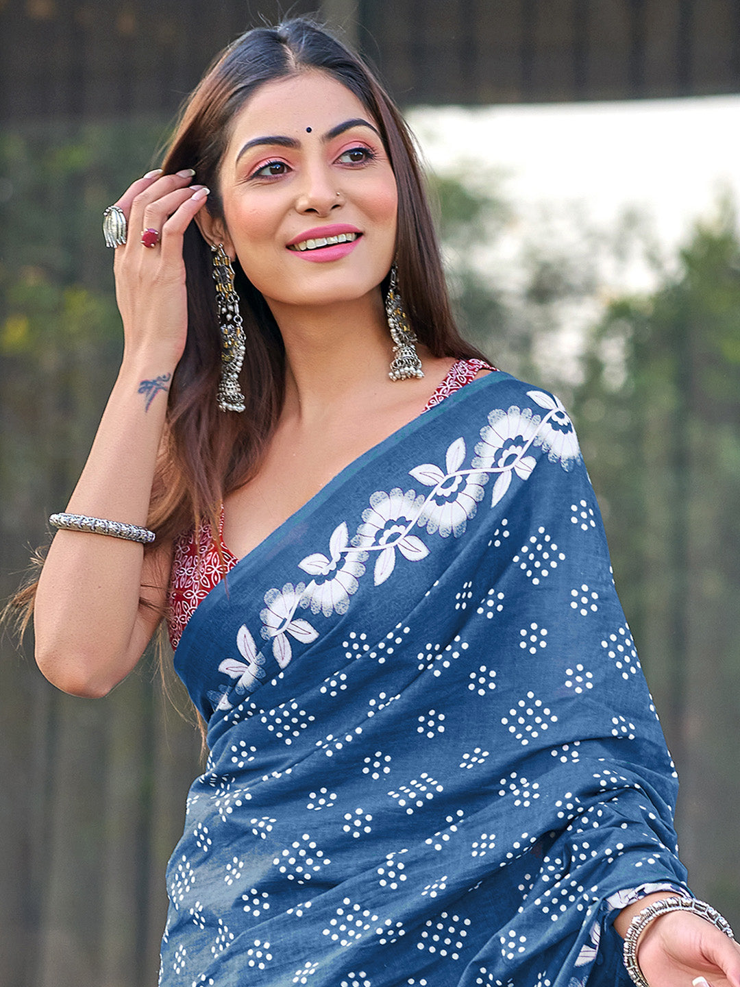Urban Pallu Woven Design Pure Cotton Daily Saree