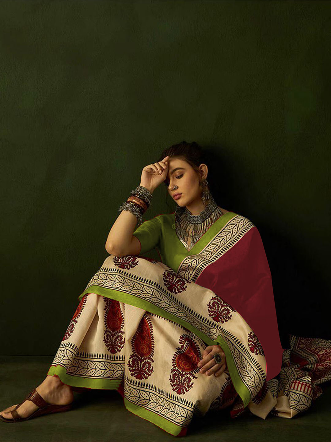 Urban Pallu Woven Design Pure Cotton Daily Saree