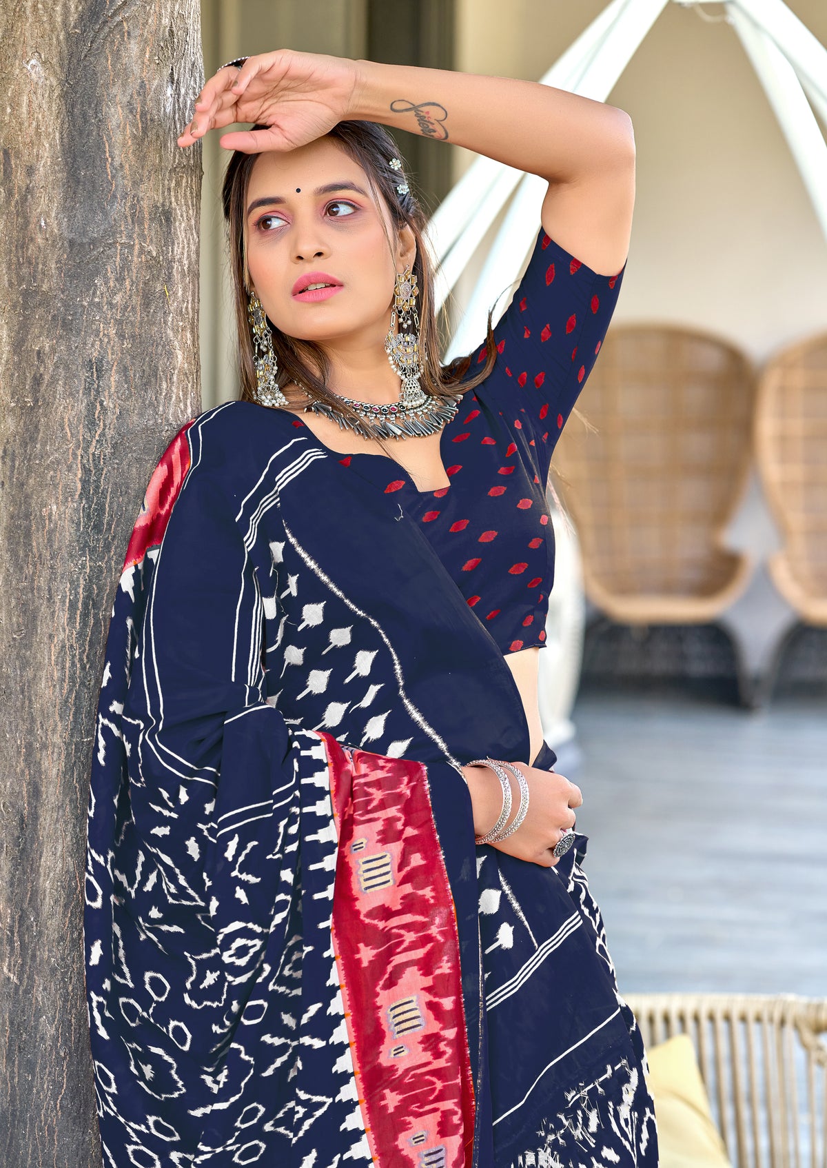 Urban Pallu Woven Design Pure Cotton Daily Saree